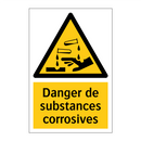 Danger de substances corrosives