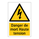 Danger de mort Haute tension