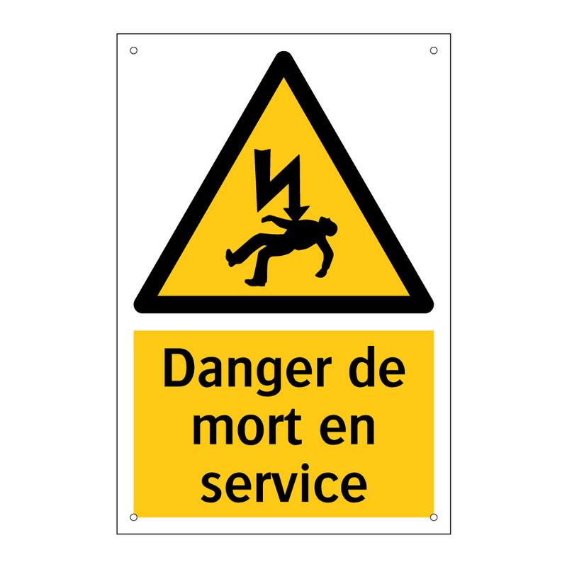 Danger de mort en service
