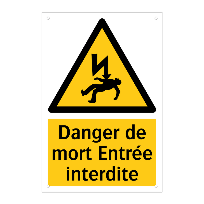 Danger de mort Entrée interdite