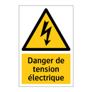Danger de tension électrique