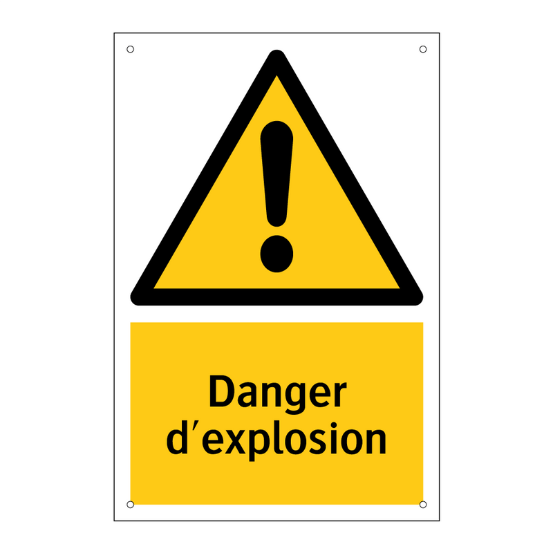 Danger d'explosion