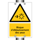 Risque d'éblouissement des yeux