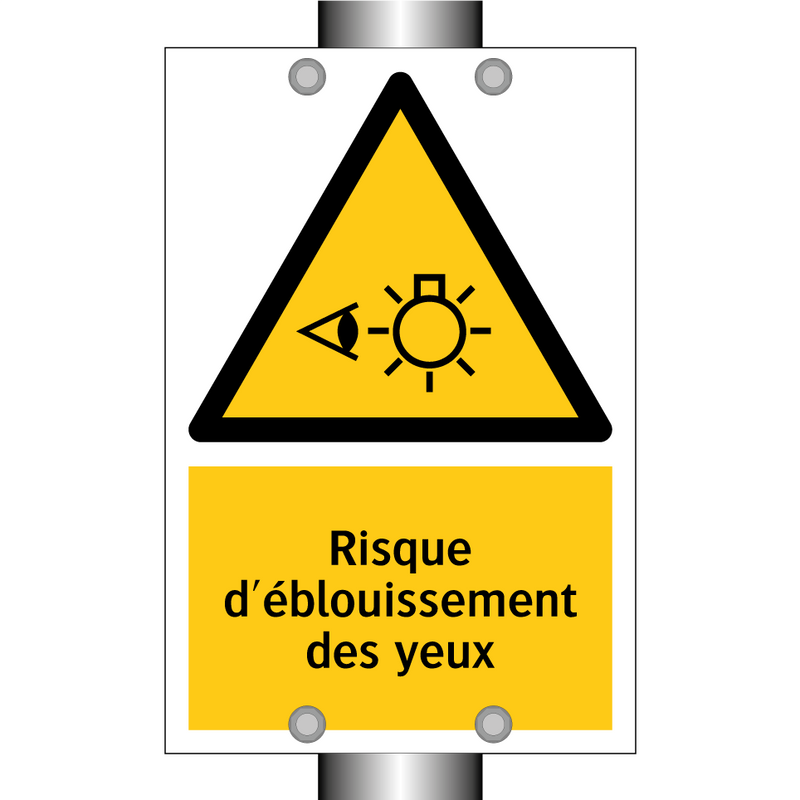 Risque d'éblouissement des yeux