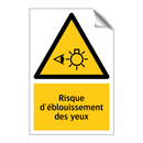 Risque d'éblouissement des yeux