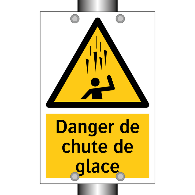 Danger de chute de glace