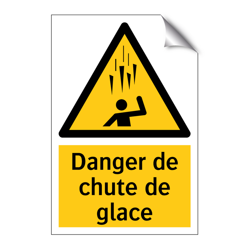 Danger de chute de glace