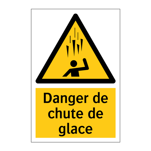 Danger de chute de glace