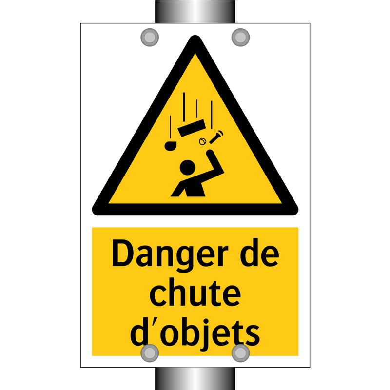 Danger de chute d'objets