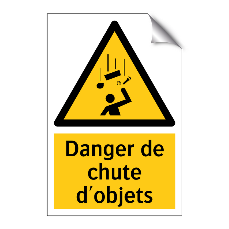 Danger de chute d'objets