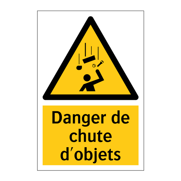 Danger de chute d'objets
