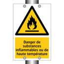 Danger de substances inflammables ou de haute température