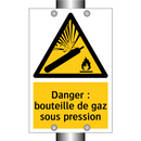 Danger : bouteille de gaz sous pression