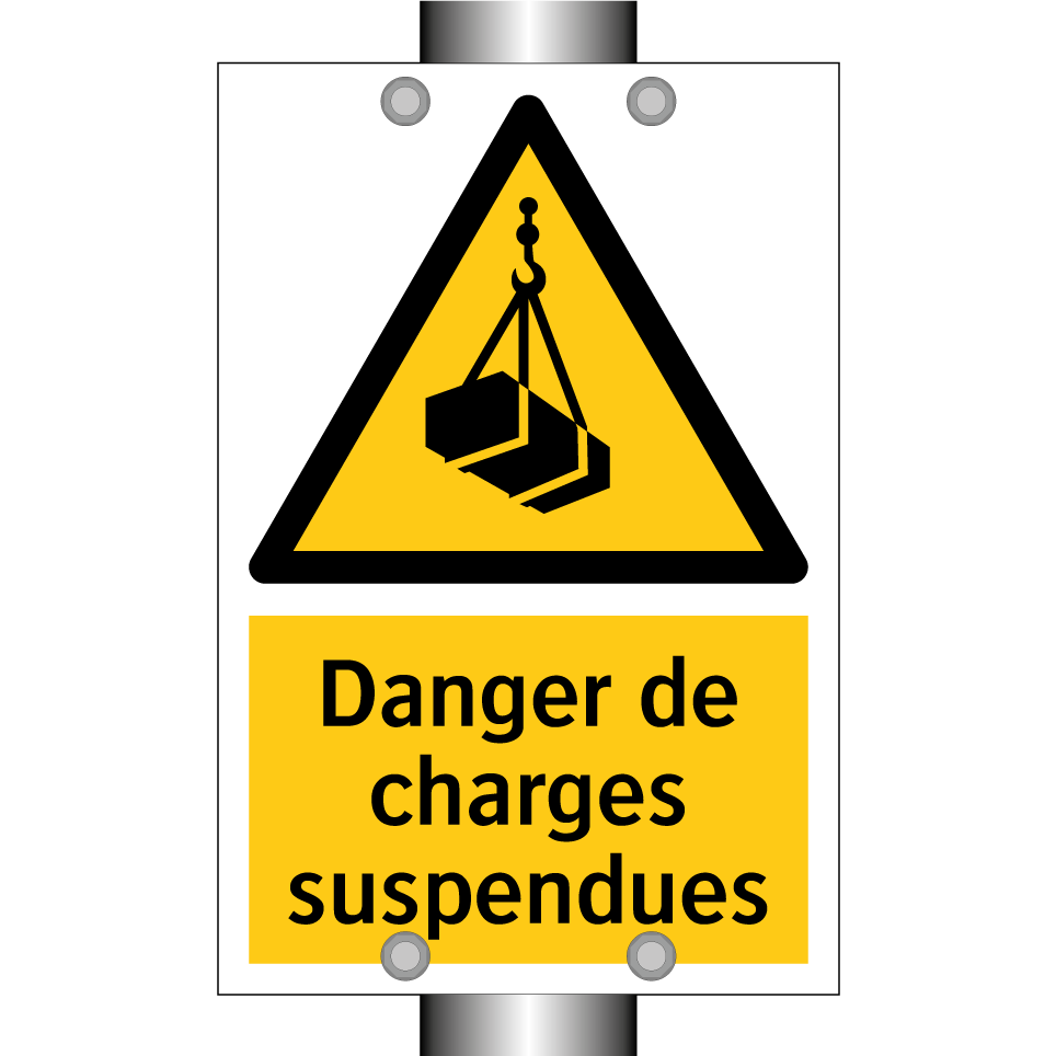 Danger de charges suspendues