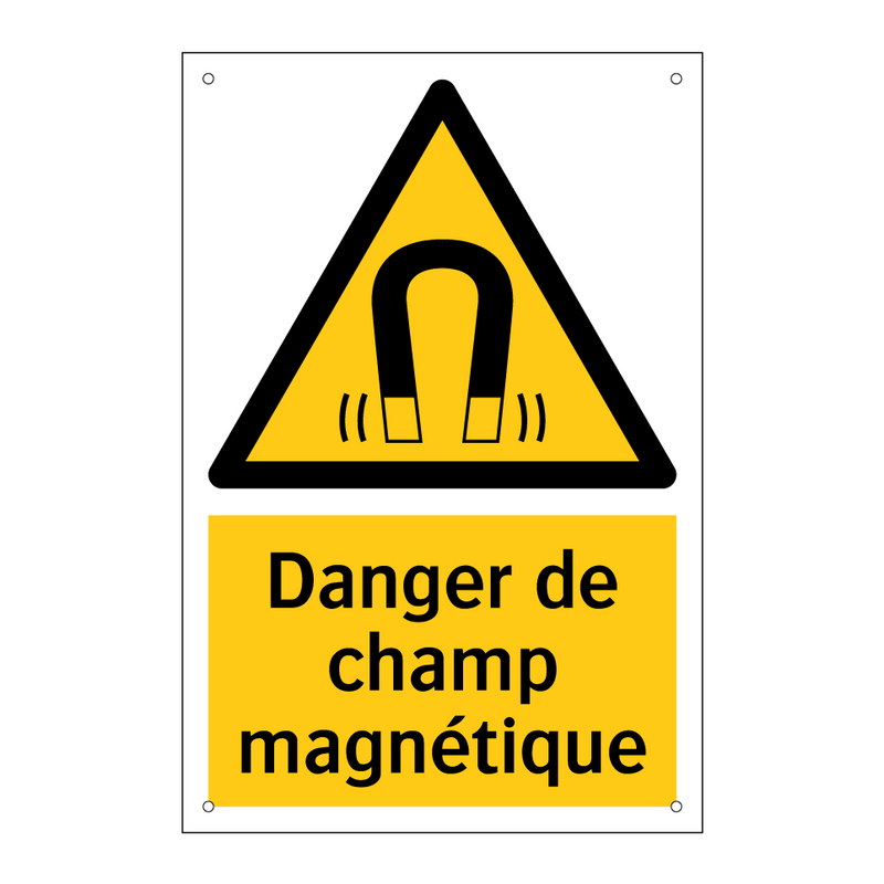 Danger de champ magnétique