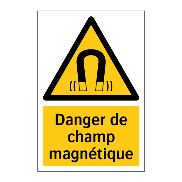 Danger de champ magnétique