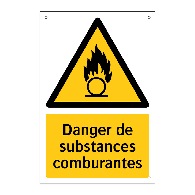 Danger de substances comburantes