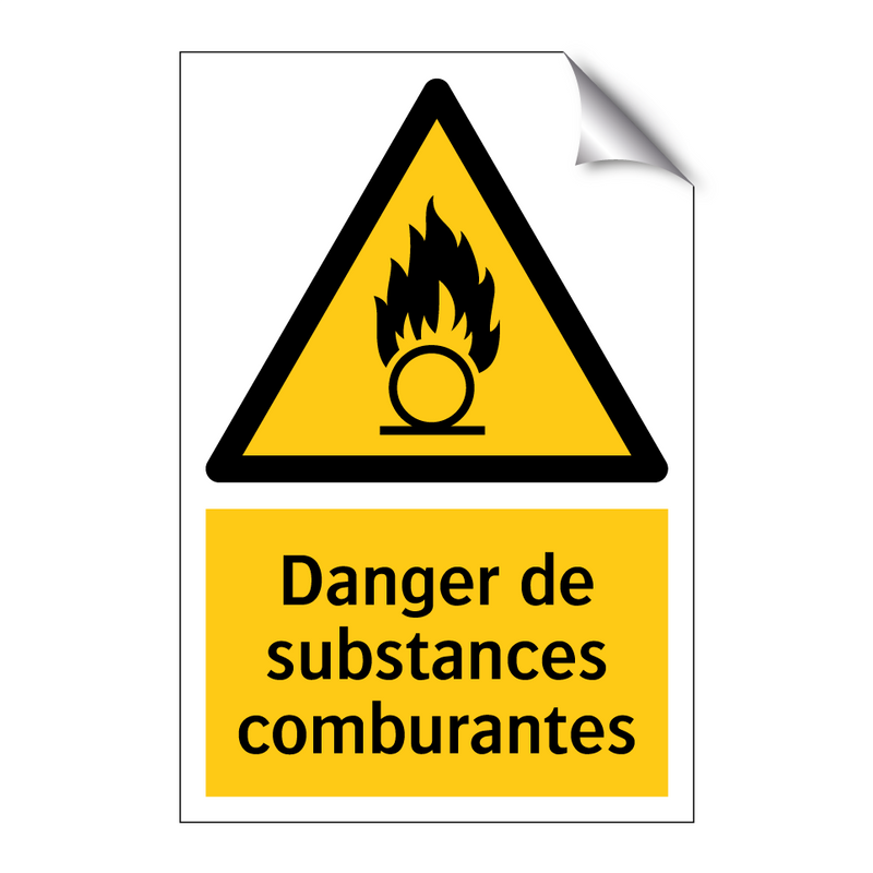 Danger de substances comburantes