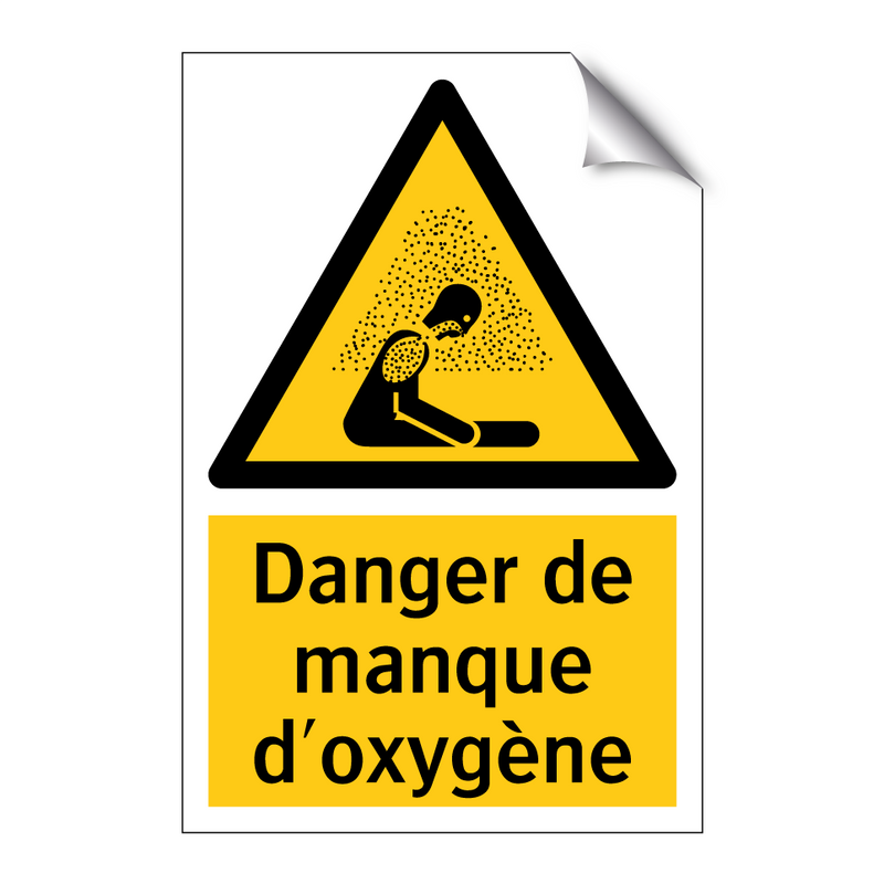 Danger de manque d'oxygène