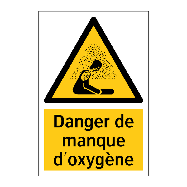 Danger de manque d'oxygène