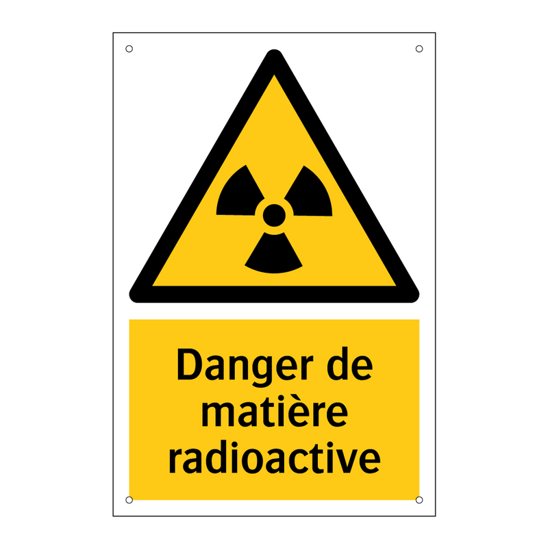 Danger de matière radioactive