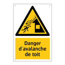 Danger d'avalanche de toit