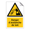 Danger d'avalanche de toit
