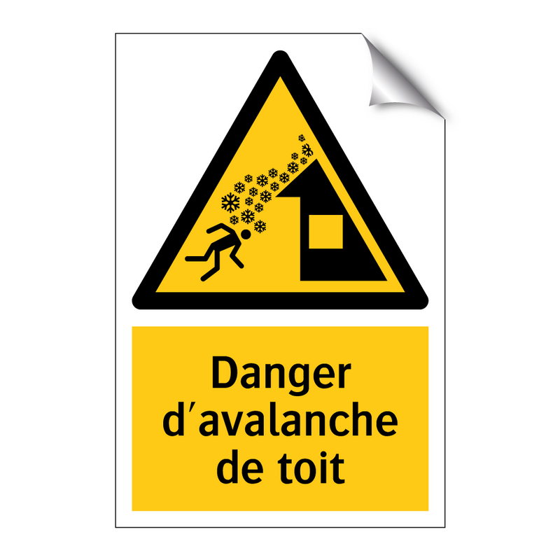 Danger d'avalanche de toit