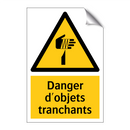 Danger d'objets tranchants