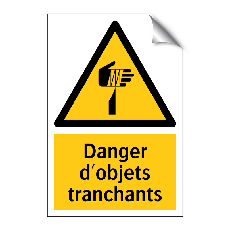 Danger d'objets tranchants