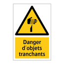 Danger d'objets tranchants