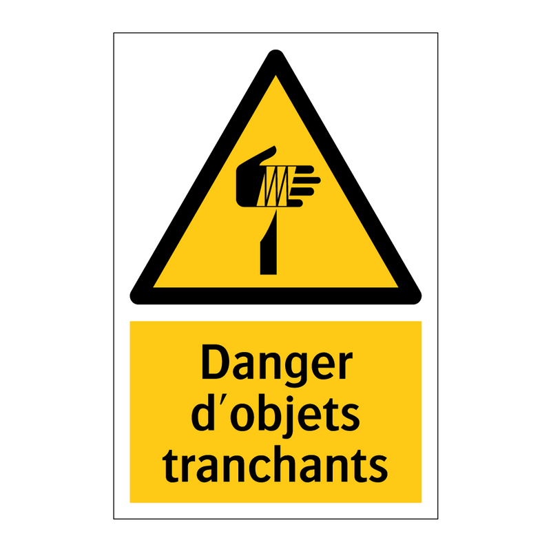 Danger d'objets tranchants