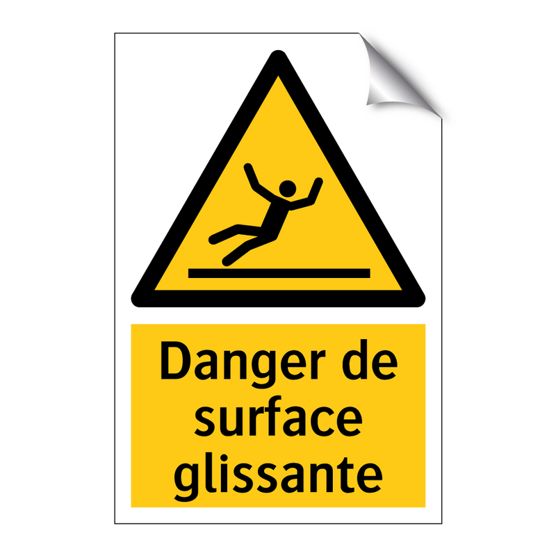 Danger de surface glissante