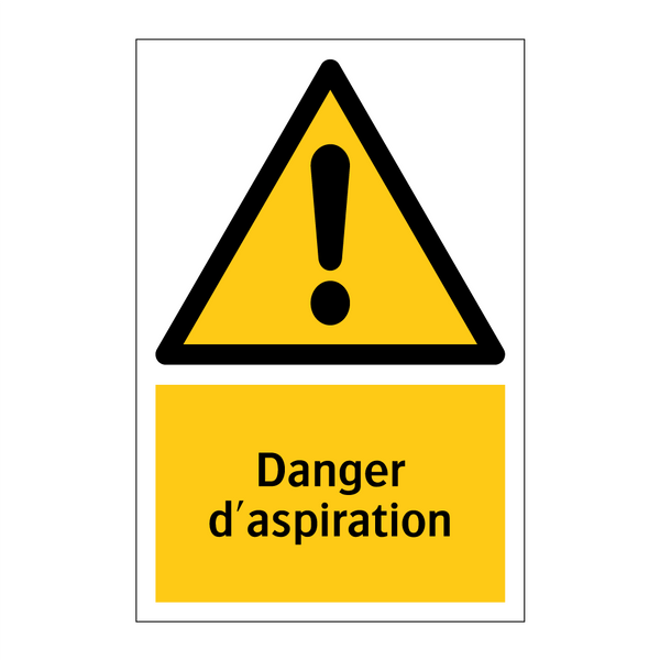 Danger d'aspiration