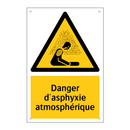 Danger d'asphyxie atmosphérique