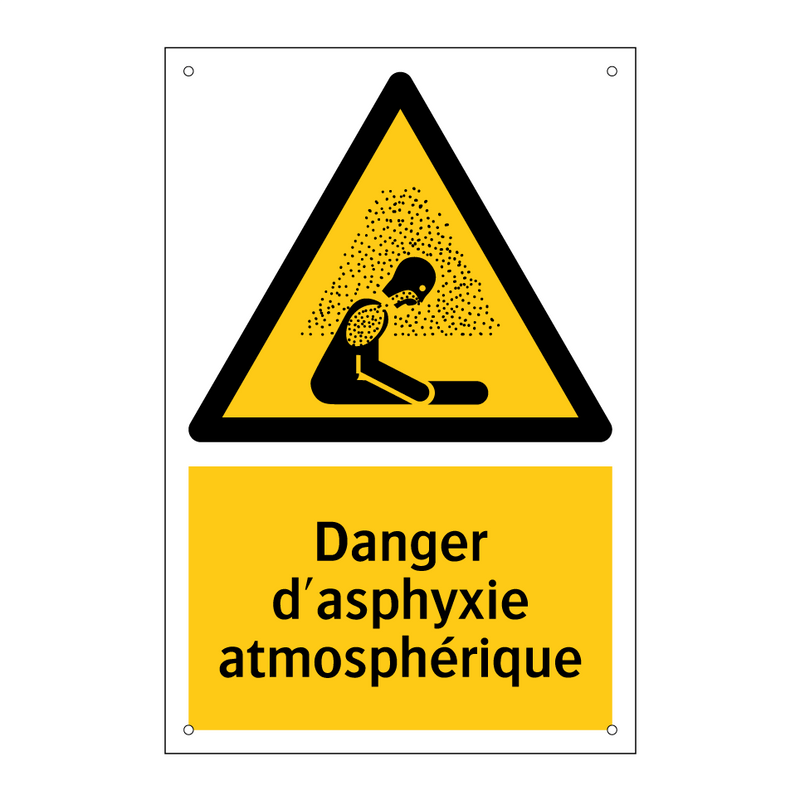 Danger d'asphyxie atmosphérique