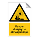 Danger d'asphyxie atmosphérique