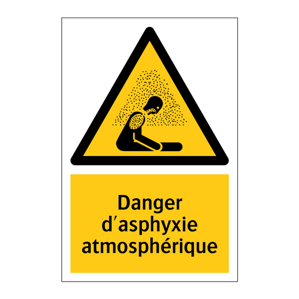 Danger d'asphyxie atmosphérique