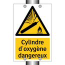 Cylindre d'oxygène dangereux
