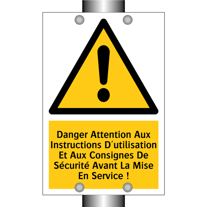 Danger Attention Aux Instructions D'utilisation Et Aux Consignes De Sécurité Avant La Mise En Service !