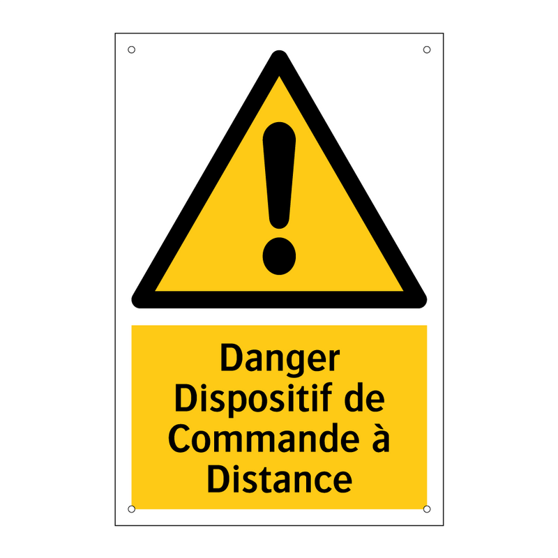 Danger Dispositif de Commande à Distance