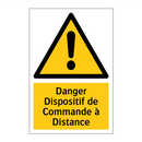Danger Dispositif de Commande à Distance