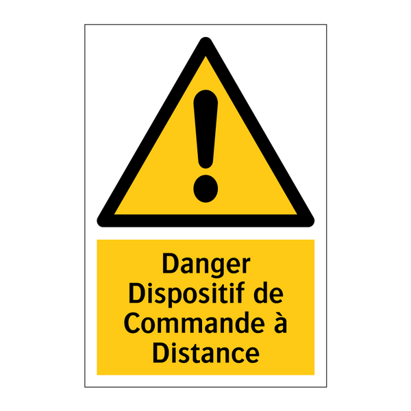 Danger Dispositif de Commande à Distance