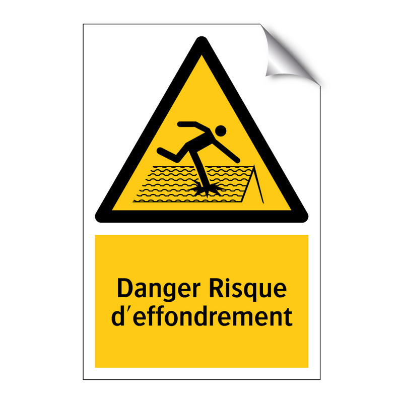 Danger Risque d'effondrement