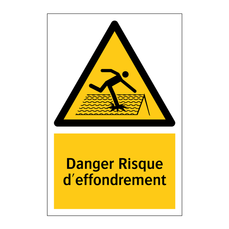 Danger Risque d'effondrement