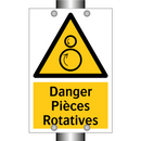 Danger Pièces Rotatives