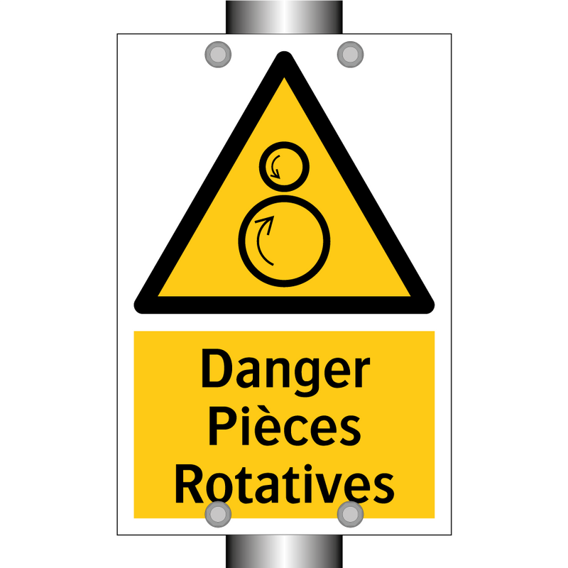 Danger Pièces Rotatives