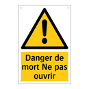 Danger de mort Ne pas ouvrir