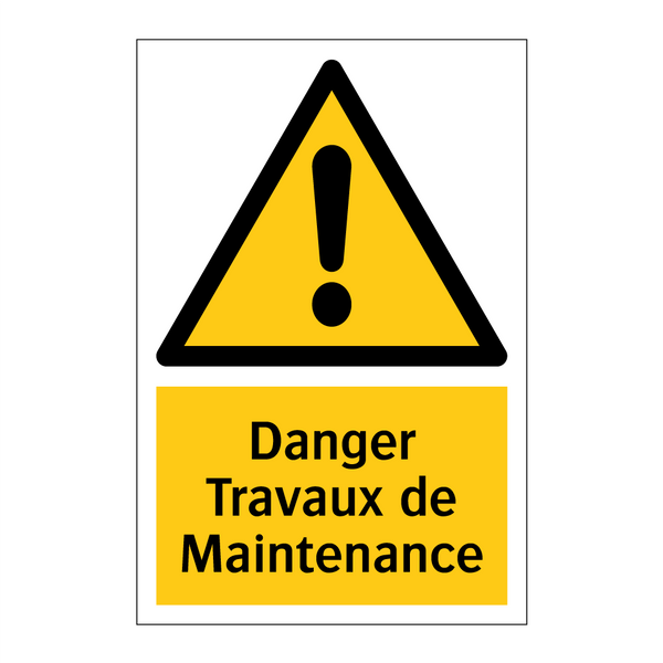 Danger Travaux de Maintenance