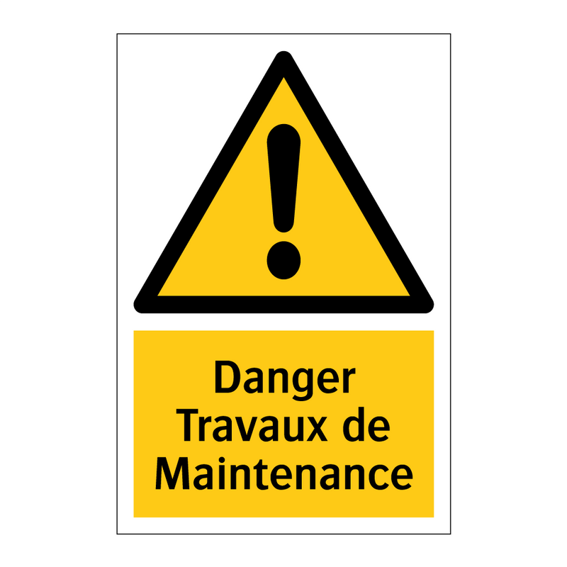 Danger Travaux de Maintenance